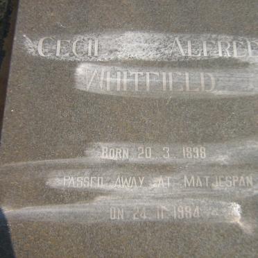 WHITFIELD Cecil Alfred 1898-1984