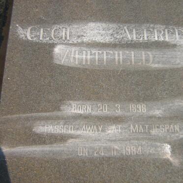 WHITFIELD Cecil Alfred 1898-1984