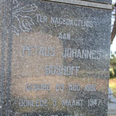 BOSHOFF Petrus Johannes 1862-1947
