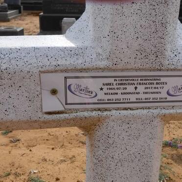 BOTES Sarel Christian Francois 1968-2017