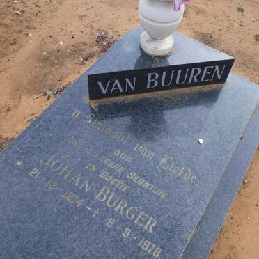 BUUREN Johan Burger, van 1974-1978