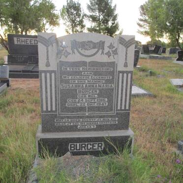 BURGER Susanna Anna Maria nee NEL 1916-1947