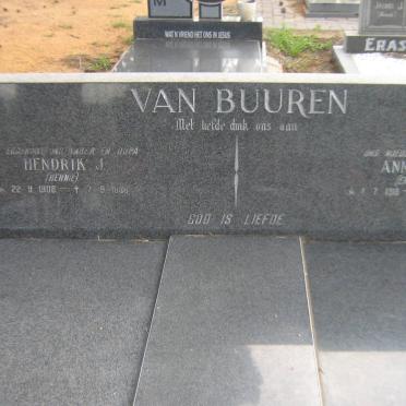 BUUREN Hendrik J., van 1908-1986 &amp; Anna M. 1918-2003