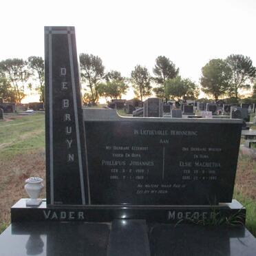 BRUYN Phillipus Johannes, de 1908-1969 &amp; Elsie Magrietha 1910-1992