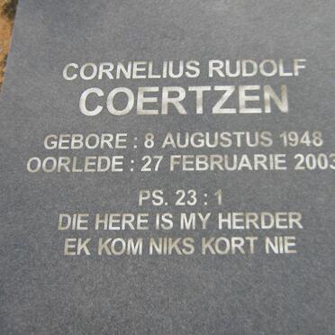 COERTZEN Cornelius Rudolf 1948-2003
