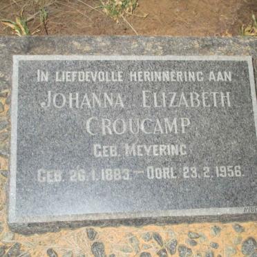 CROUCAMP Johanna Elizabeth nee MEYERING 1883-1956