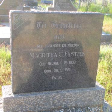 EKSTEEN Magritha C. nee HEUNIS 1908-1961