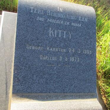 ESTERHUYSE Kitty nee KARSTEN 1909-1973
