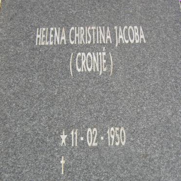 FOULDS Ignatius Gerhardus Maree 1948-2005 &amp; Helena Christina Jacoba CRONJE 1950-