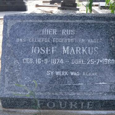 FOURIE Josef Markus 1874-1960