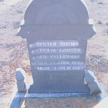 GOOSEN Hester Sophia Cecilia nee KELLERMAN 1867-1943
