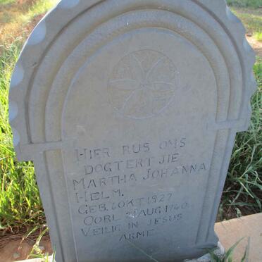 HELM Martha Johanna 1927-1940