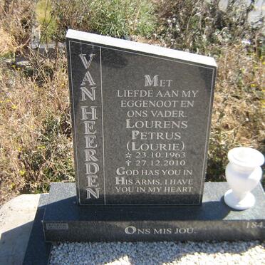 HEERDEN Lourens Petrus, van 1963-2010