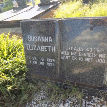 KOTZÉ Susanna Elizabeth 1939-1994