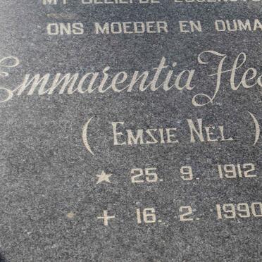 KLERK Emmarentia Hester, de nee NEL 1912-1990