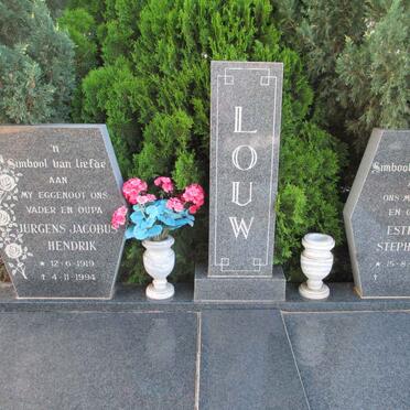 LOUW Jurgens Jacobus Hendrik 1919-1994 &amp; Esther Stephanie 1930-