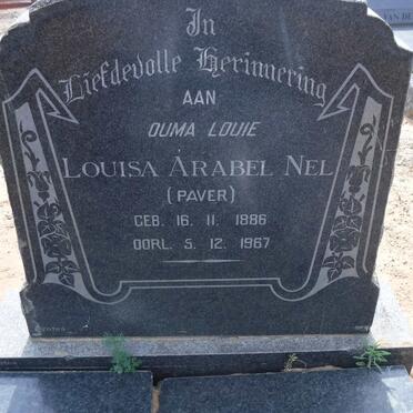 NEL Louisa Arabel nee PAVER 1886-1967