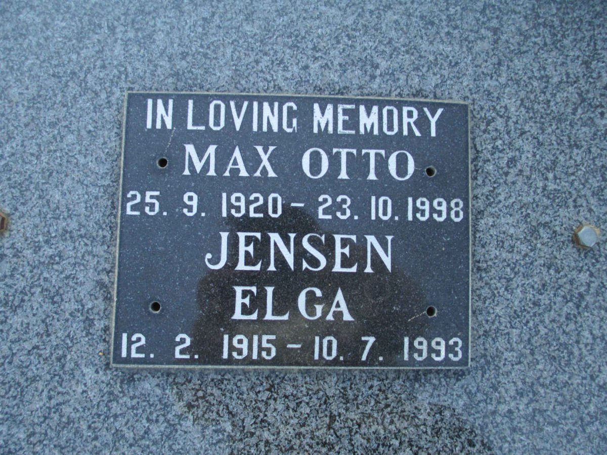 OTTO Max 1920-1998 :: JENSEN Elga 1915-1993