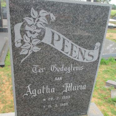 PEENS Agatha Maria 1933-1983