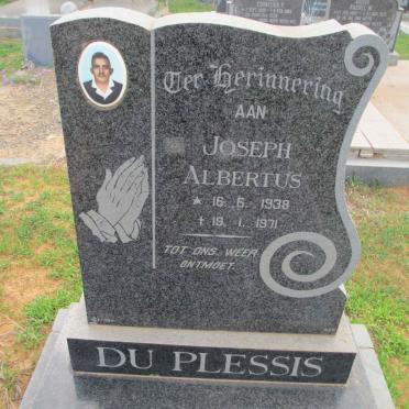 PLESSIS Joseph Albertus, du 1938-1971