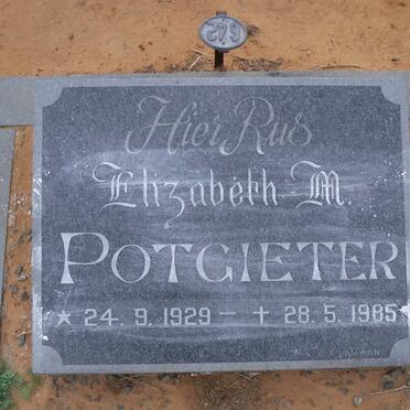 POTGIETER Elizabeth M. 1929-1985