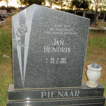 PIENAAR Jan Hendrik 1915-1985