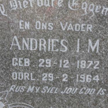 NIEKERK  Andries I.M., van 1872-1964