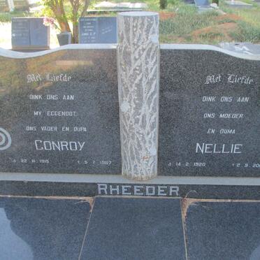 RHEEDER Conroy 1915-1987 &amp; Nellie 1920-2003