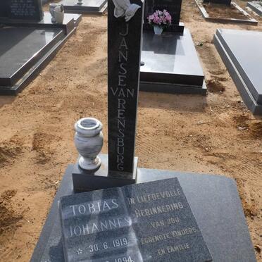 RENSBURG Tobias Johannes, Janse van 1919-1994