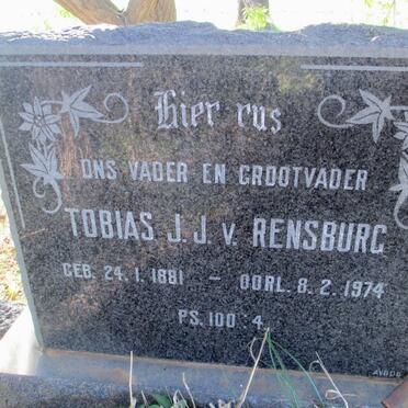 RENSBURG Tobias J.J., v. 1881-1974