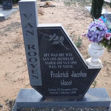 ROOYEN Frederick Jacobus, van 1979-1999