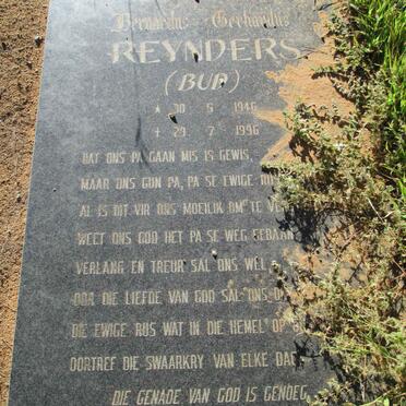 REYNDERS Bernardus Gerhardus 1946-1996