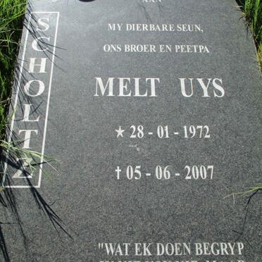 SCHOLTZ Melt Uys 1972-2007