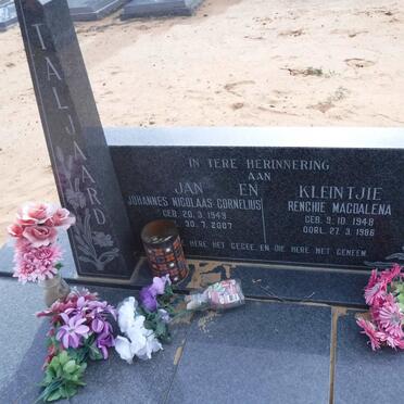 TALJAARD Johannes Nicolaas Cornelius 1949-2007 &amp; Renchie Magdalena 1948-1986