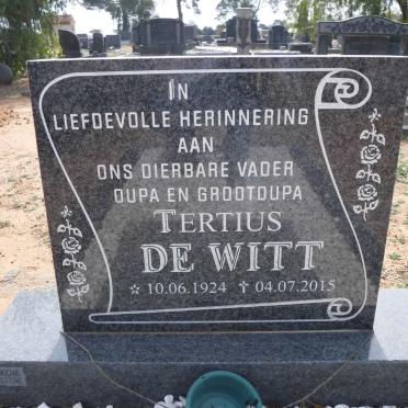 WITT Tertius, de 1924-2015
