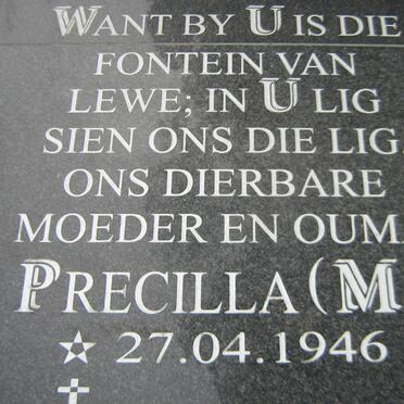 WAHL Precilla M. 1946-