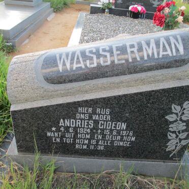 WASSERMAN Andries Gideon 1924-1976