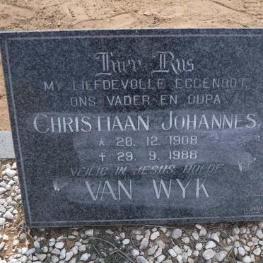 WYK Christiaan Johannes, van 1908-1988