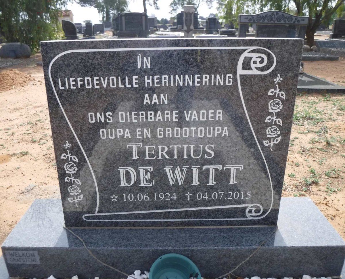 WITT Tertius, de 1924-2015