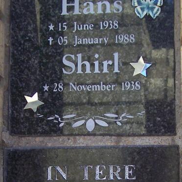 BRUMMER Hans 1938-1988 &amp; Shirl 1938- ::  SWART Danie 1918-1996