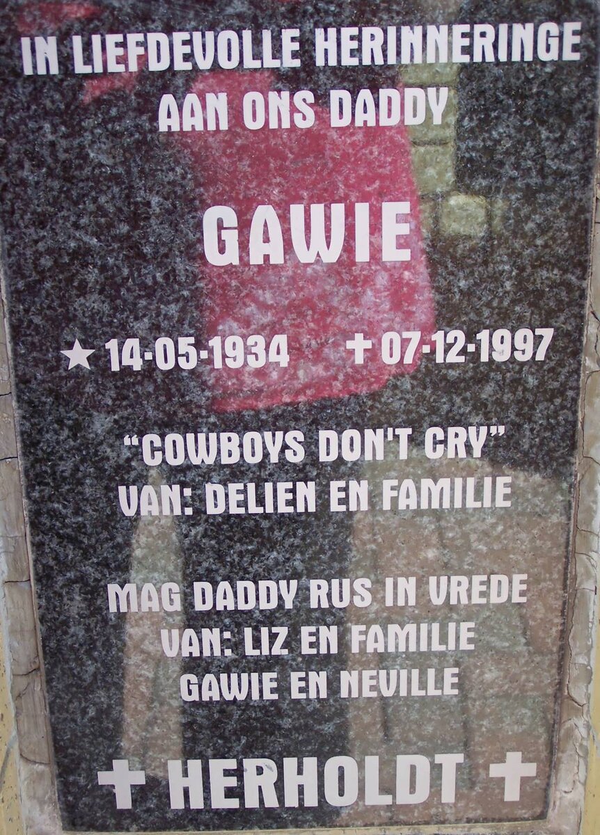 HERHOLDT Gawie 1934-1997