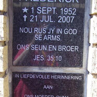 KRAUSE Leonard Christiaan Frederick 1952-2007 :: NAUDE Anna M. 1924-2005