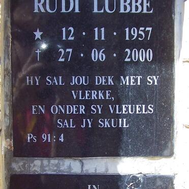 LUBBE Rudi 1957-2000 :: SMYTH Ernie 1940-2000 &amp; Lou 1914-1997