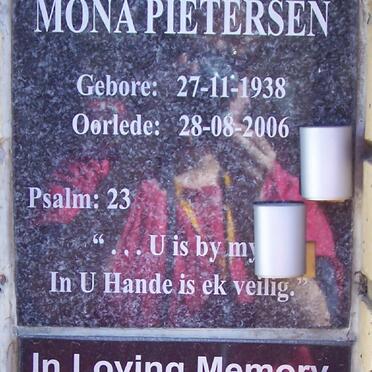 PIETERSEN Mona 1938-2006 :: SWEETMAN Stephen Lionel 2006-2006