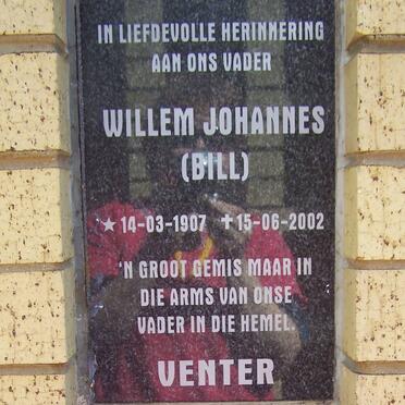 VENTER Willem Johannes 1907-2002