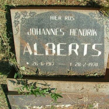 ALBERTS Johannes Hendrik 1917-1970