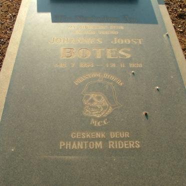 BOTES Johannes Joost 1954-1980