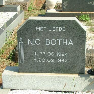 BOTHA Nic 1924-1987
