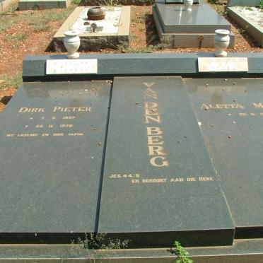 BERG Dirk Pieter, van 1937-1978 &amp; Aletta Maria 1937