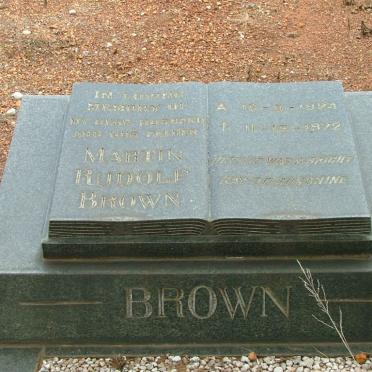 BROWN Martin Rudolf 1924-1972